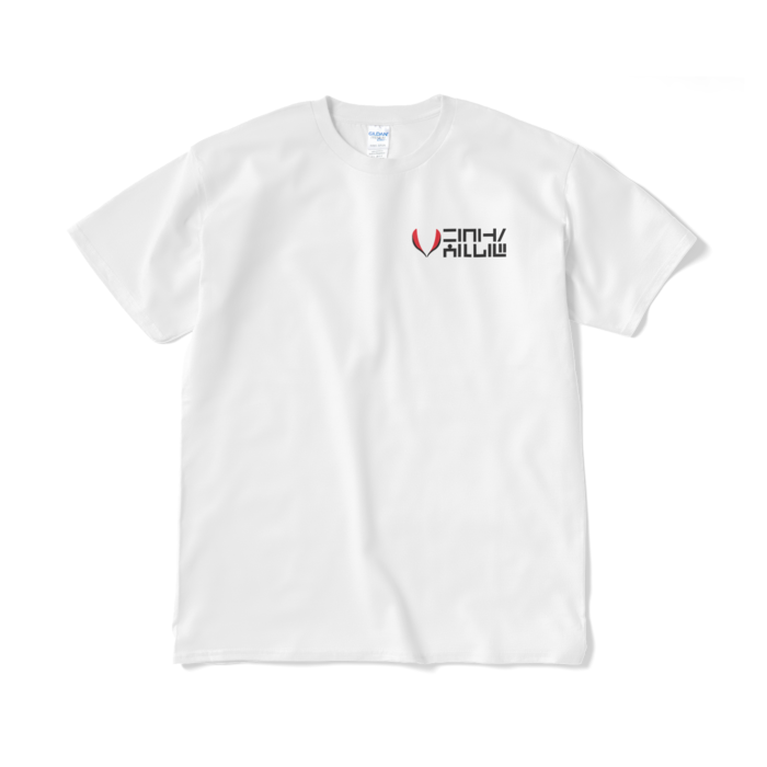 Tシャツ（短納期）ホワイト - XL - 赤×白柄