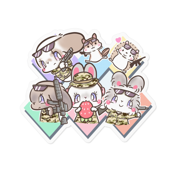 ステッカー - 100 x 100 (mm)