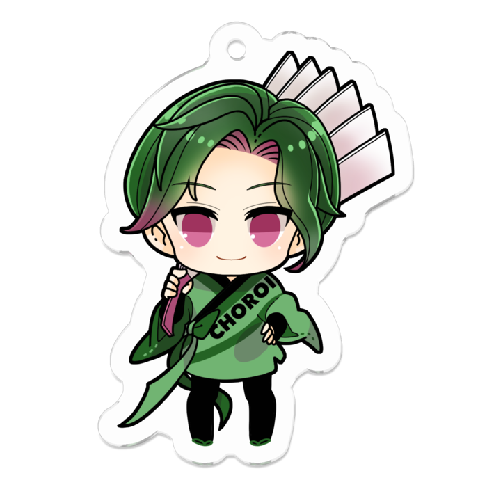 ちょろ井カエデ アクリルキーホルダー - 50 x 50 (mm)