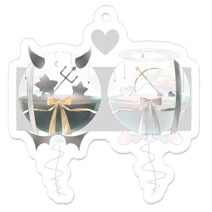 アクリルキーホルダー - 50 x 50 (mm)