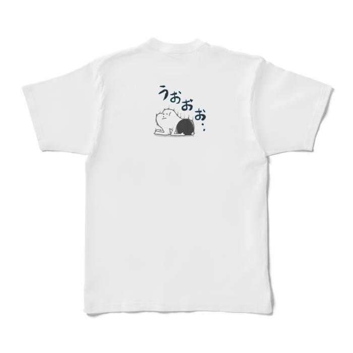 Tシャツ - XL - 白(背面プリント)