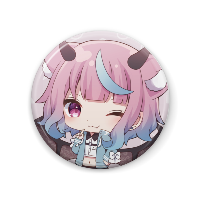 サクマ缶バッチver.ピンク 57mm