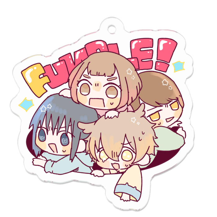 アクリルキーホルダー（コーティング） - 50 x 50 (mm)