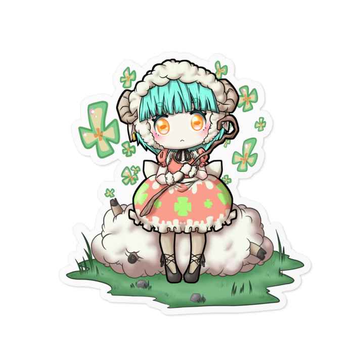 ホワイトステッカー - 100 x 100 (mm)