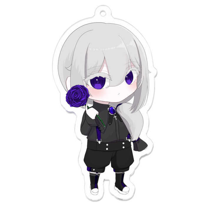藤沢虎アクリルキーホルダー - 70 x 70 (mm)