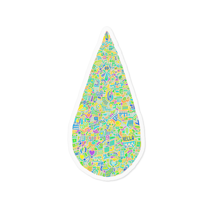 ステッカー - 100 x 100 (mm)