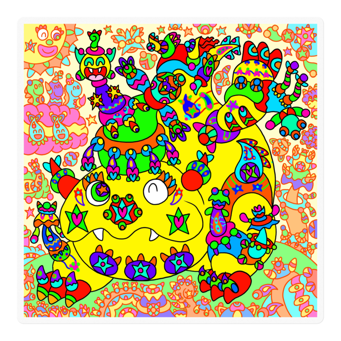 ステッカー - 100 x 100 (mm)(1)