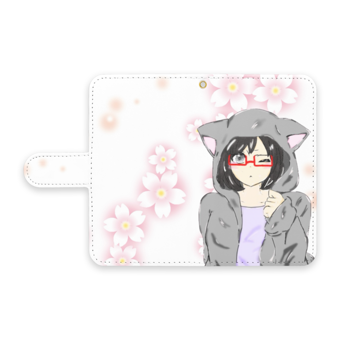 手帳型Androidケース - S - ストラップ穴 あり
