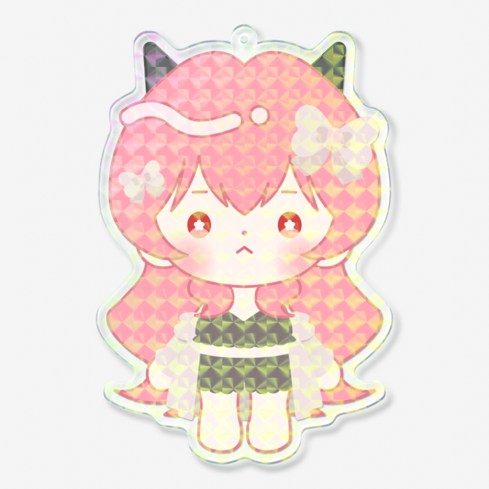 ホログラムアクリルキーホルダー - 100 × 100mm