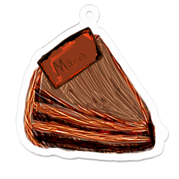 アクリルキーホルダー - 50 x 50 (mm)