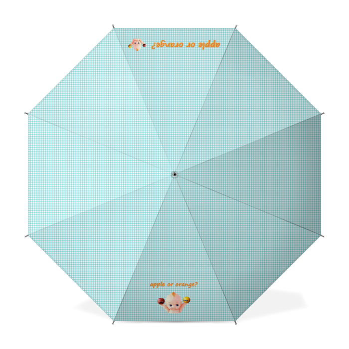 Aタイプ　カラー：ターコイズグリッド（格子柄）