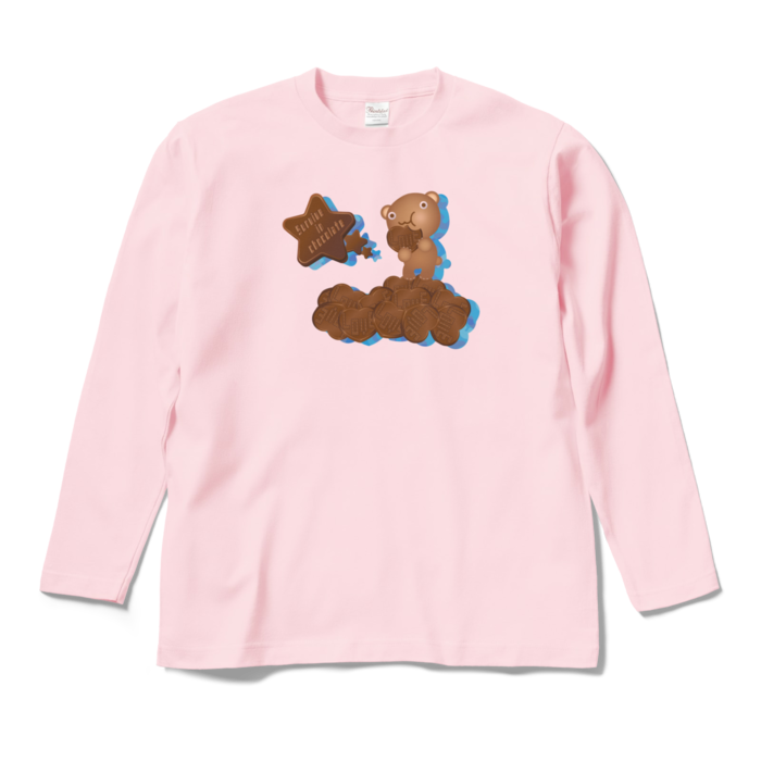 ロングスリーブTシャツ - M - ライトピンク