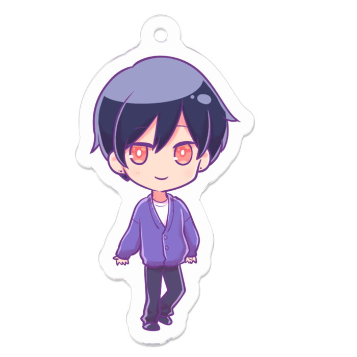 アクリルキーホルダー（コーティング） - 50 x 50 (mm)