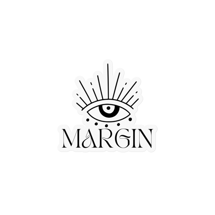 クリアステッカー（ブラック） - 50 x 50 (mm)くらい