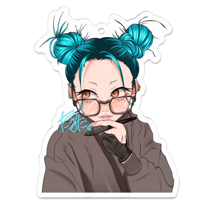 アクリルキーホルダー（コーティング） - 70 x 70 (mm)