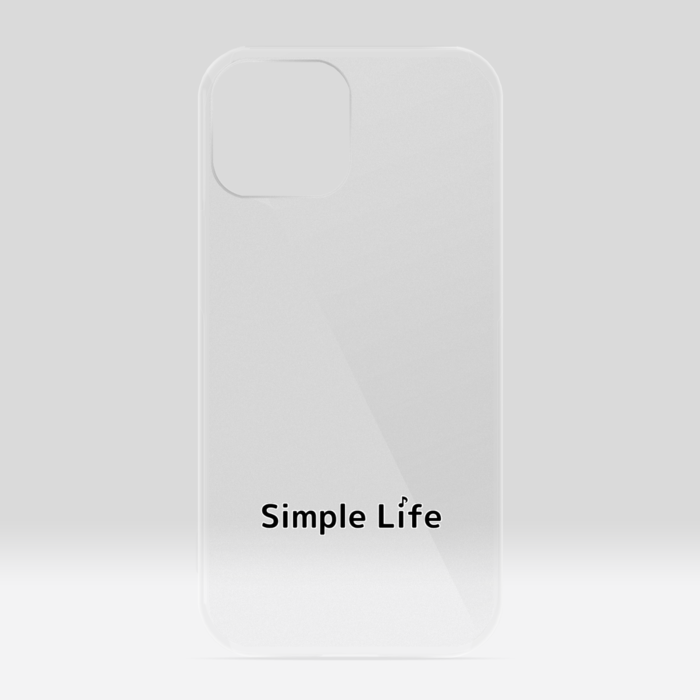 クリアiPhoneケースA　Simple Life♪　iPhone 13mini