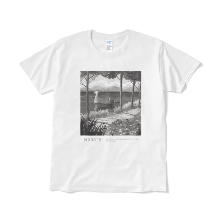 ネッシーTシャツ（短納期） - L - ホワイト(1)