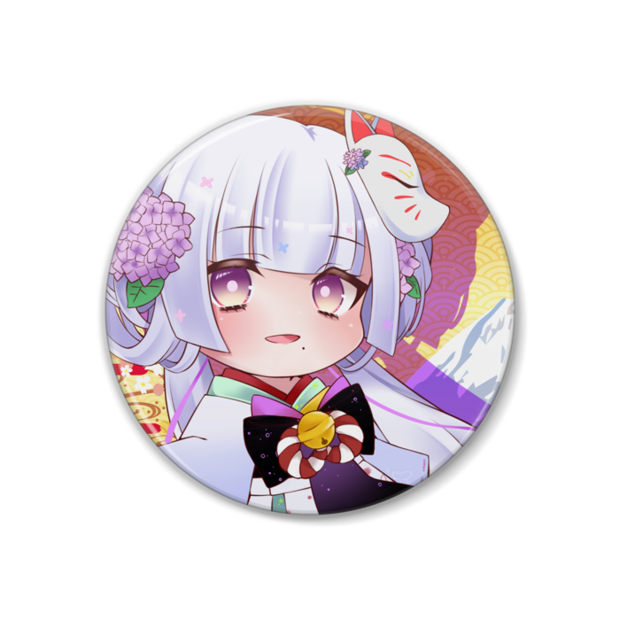 しらたま缶バッジ