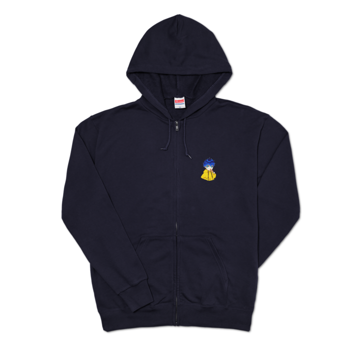 ジップパーカー - XL - ネイビー