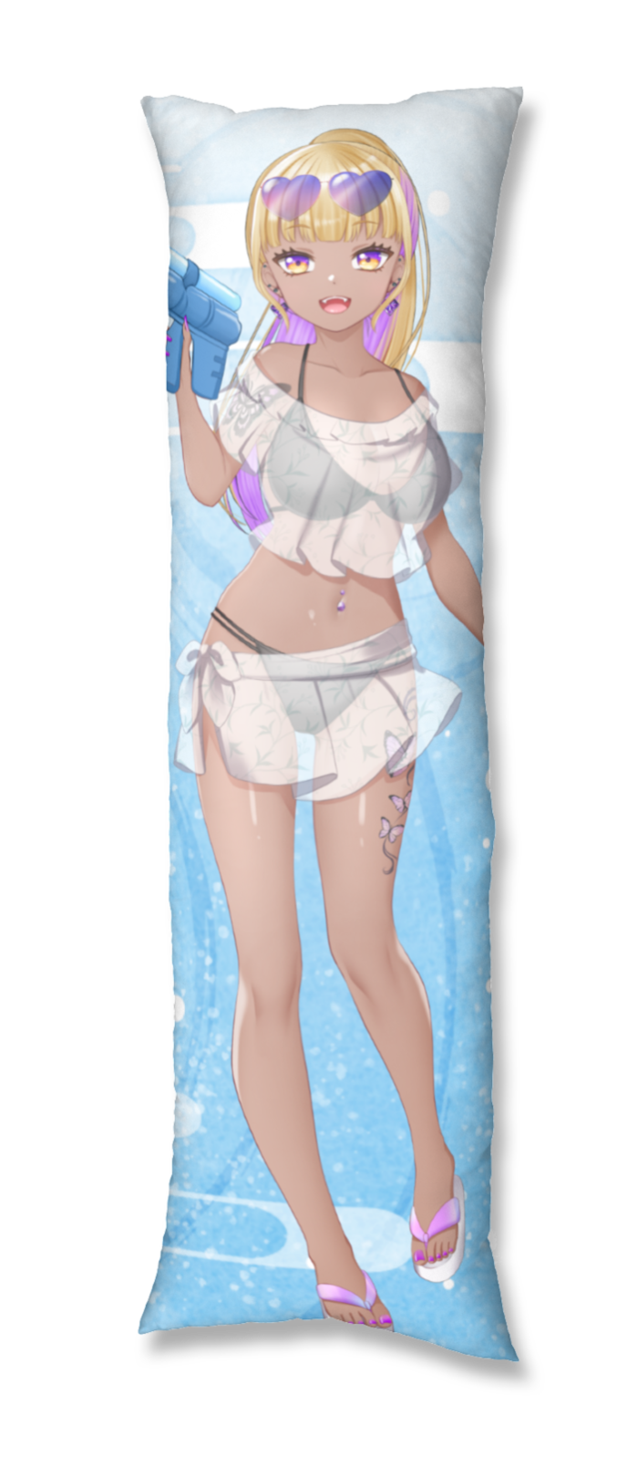 黒ギャル黒水着(フリル有)