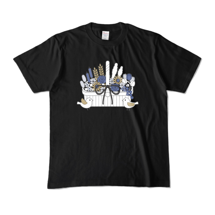 カラーTシャツA　黒色　M