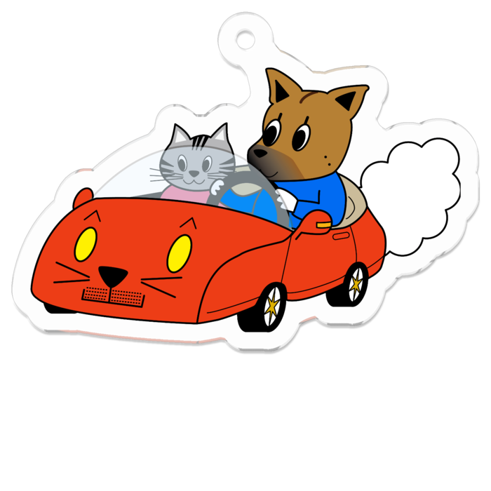 アクリルキーホルダー - 50 x 50 (mm)