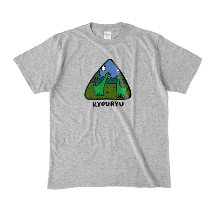 カラーTシャツ - M - 杢グレー (濃色)