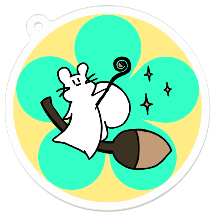 アクリルキーホルダー - 50 x 50 (mm)