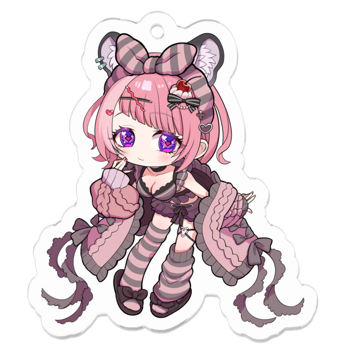 アクリルキーホルダー（コーティング） - 50 x 50 (mm)