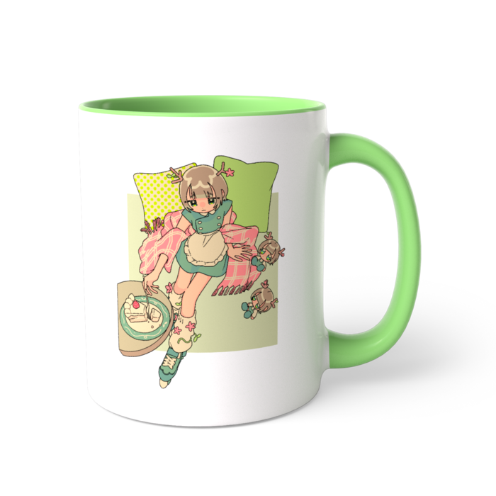 ツートンカラーマグカップ - 直径 8.2cm / 高さ 9.5cm