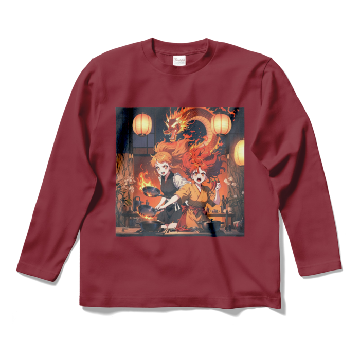 ロングスリーブTシャツ - S - バーガンディ