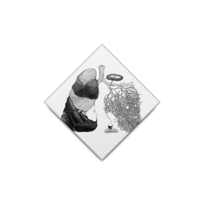 缶バッジ - ひし形40mm