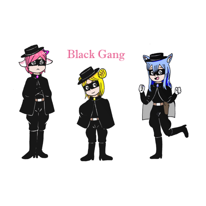 「Black Gang」 ICカードステッカー - 約85.7x53.9(mm)