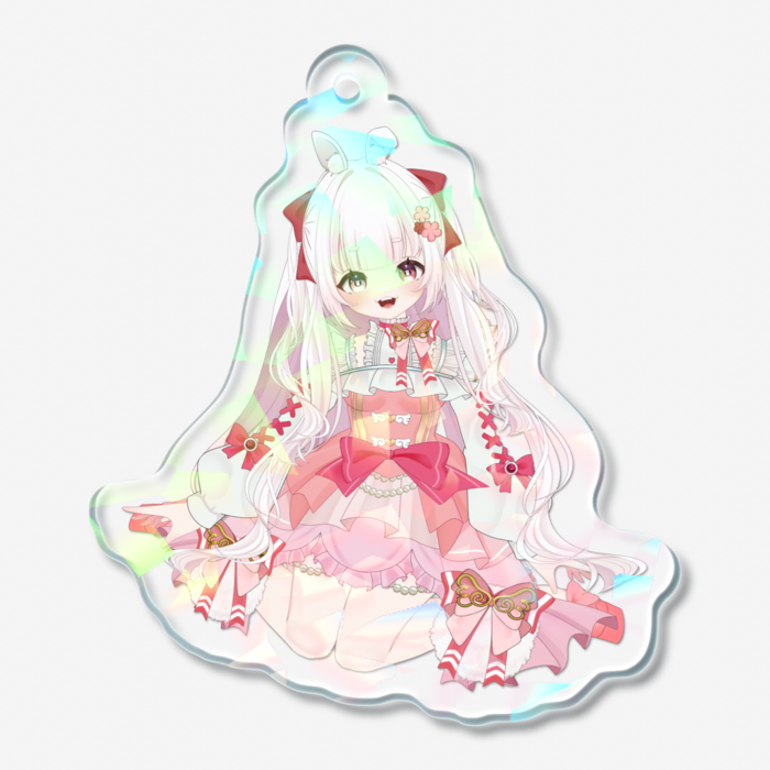 ホログラムアクリルキーホルダー - 50 × 50mm