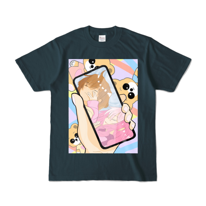 カラーTシャツ - S - デニム (濃色)