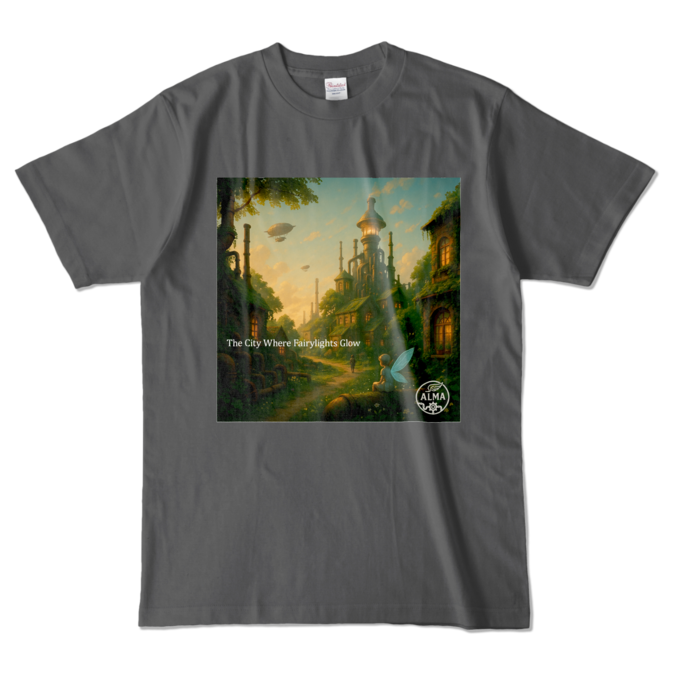 カラーTシャツ - L - チャコール (濃色)