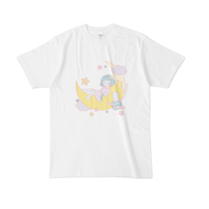 惑星ちる すやすやtシャツ 白 ちるのおみせ Booth