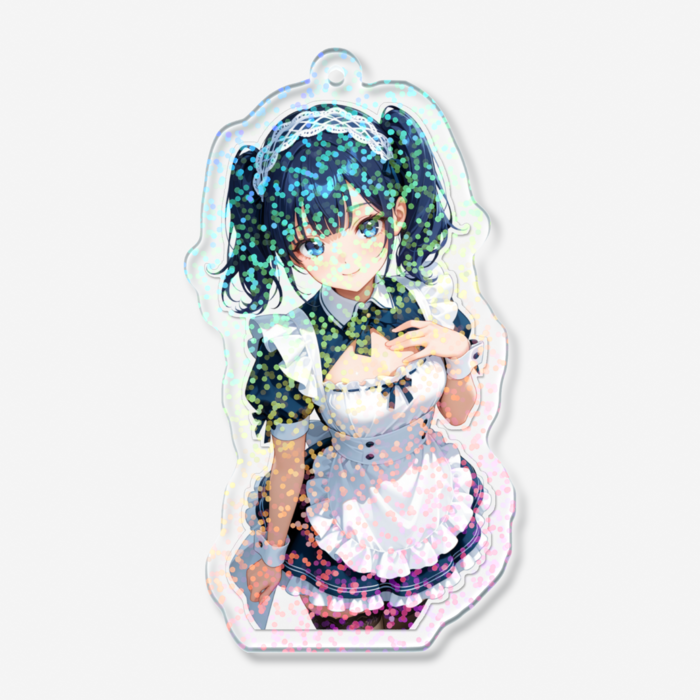 ホログラムアクリルキーホルダー - 70 × 70mm
