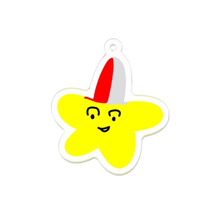 アクリルキーホルダー（コーティング） - 70 x 70 (mm)