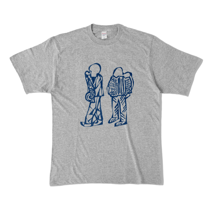 カラーTシャツ - XL - 杢グレー (濃色)