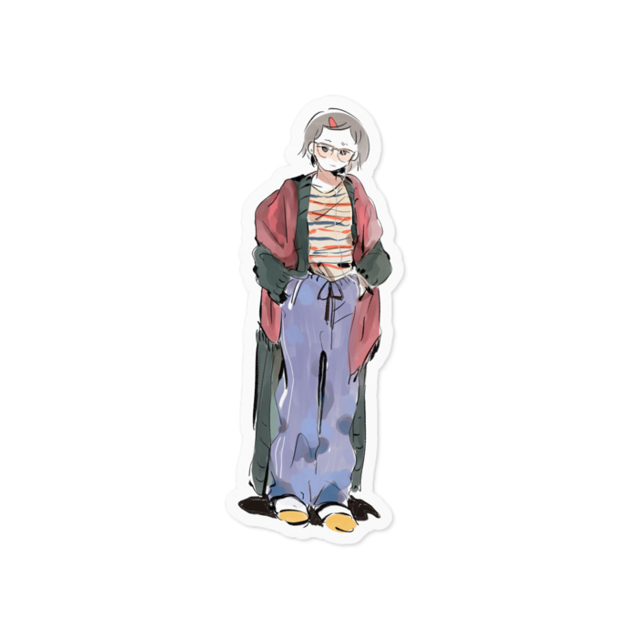 ステッカー - 100 x 100 (mm)