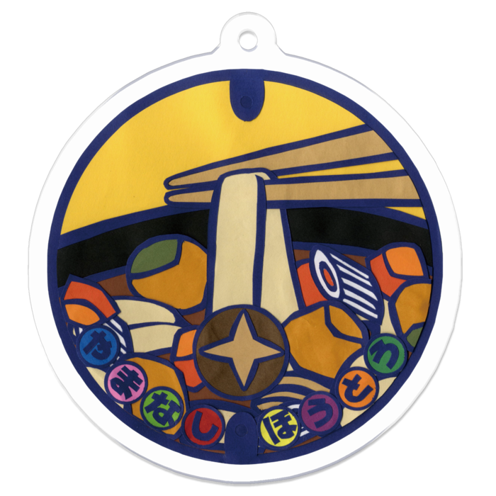 アクリルキーホルダー - 50 x 50 (mm)