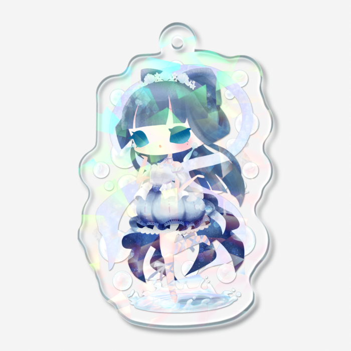 ホログラムアクリルキーホルダー - 50 × 50mm