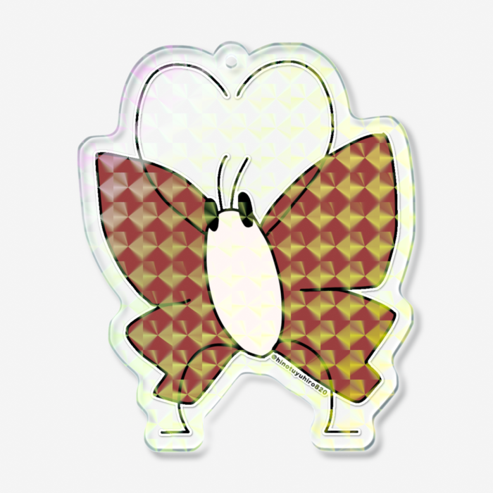 ホログラムアクリルキーホルダー - 70 × 70mm