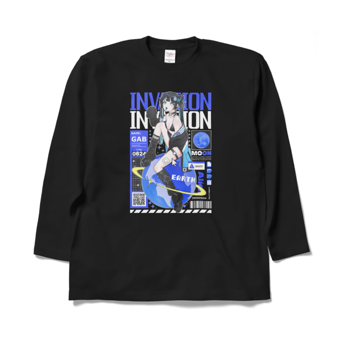 ロングスリーブTシャツ - XL - ブラック