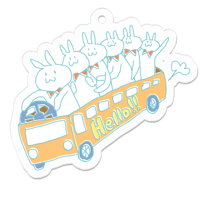 アクリルキーホルダー - 50 x 50 (mm)
