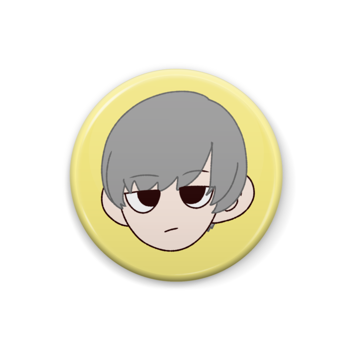 缶バッジ - 25mm 黄