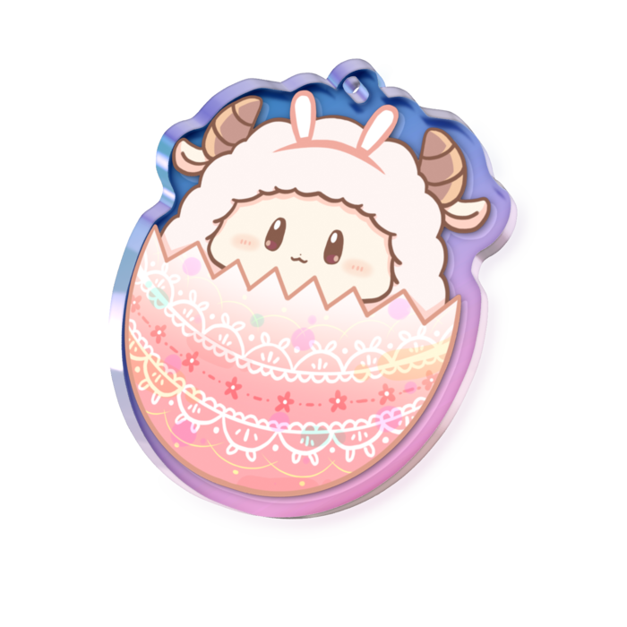 4月けだま - 50 × 50mm