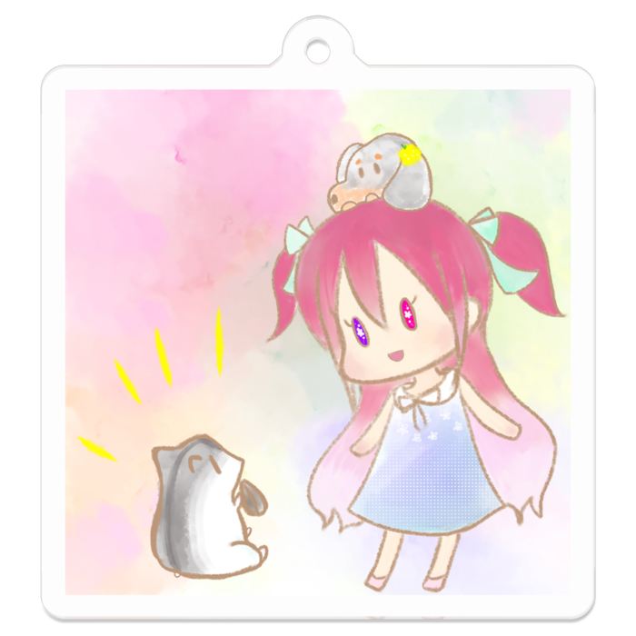 アクリルキーホルダー - 50 x 50 (mm)