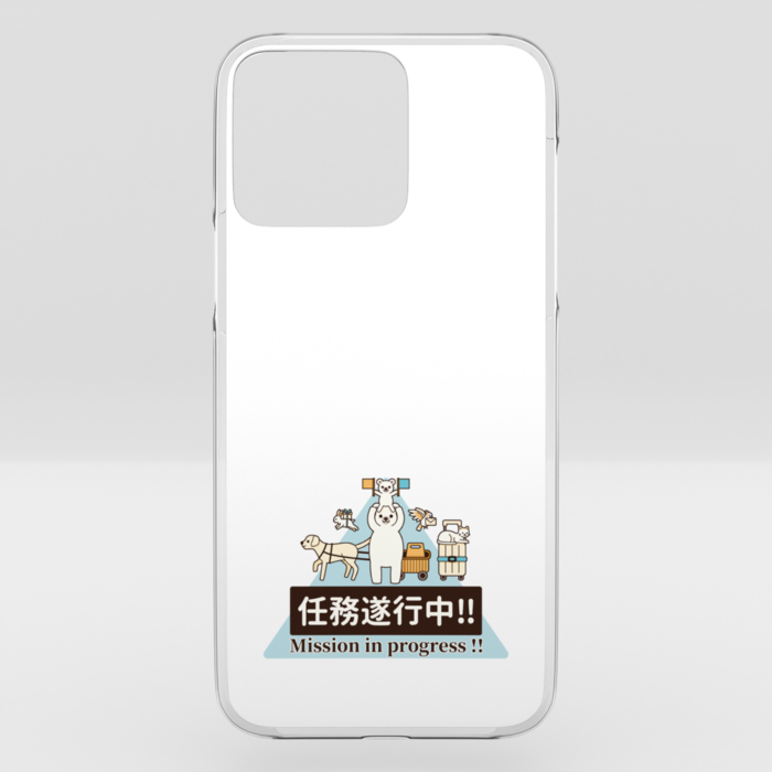 クリアiPhoneケース　白色　iPhone 14ProMax